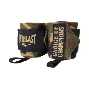 Vendas muñequeras Everlast 18" pesas camo para levantamiento